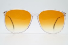 Vintage Silhouette SPX M 1705 Mens Oval Transparent Gold Sunglasses