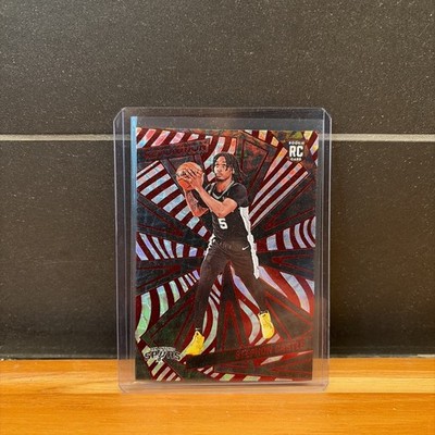 Stephon Castle Rookie 2024-25 Panini Revolution Red Scope /135 No. 116 Spurs
