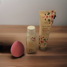 Bodycology Cherry Blossom Set Body Cream, Body Wash and Bubble Bath Set