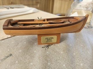 Vintage 1970s Wooden Boat Model John F Downie Gourock