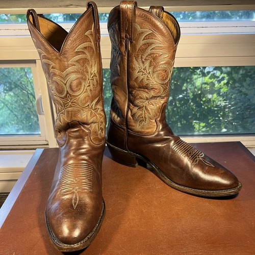Botas vaqueras de cuero marrón semental Kango talla 12D Tony Lama para hombre - Imagen 15 de 22
