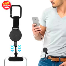 1 Retractable Phone Tether Anti-Theft Security Lanyard Belt Clip Keychain Freesh