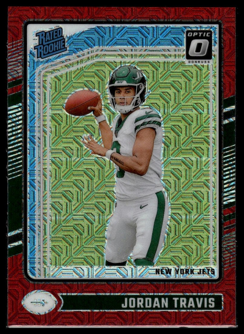 2024 Donruss Optic #260 Jordan Travis Red Mojo
