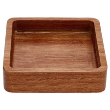 4x4 Inch Square Acacia Wood Serving Platter Small Decorative Charcuterie