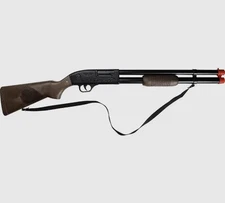 Metal Toy Police Pump Shot Gun. Pretend Play Sound Effects And Orange Tip. New!