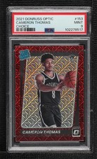 2021 Donruss Optic Rated Rookie Choice Prizm Cameron Thomas #153 PSA 9 MINT 14t3