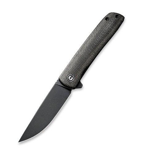 Civivi Knives Bo Liner Lock C20009B-6 Black Nitro-V Dark Green Micarta - Picture 2 of 6