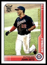 Juan Soto 2021 Topps Big League #290 Nationals MLB READ FREE SHIP AutographDen