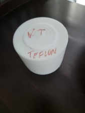 4" X 3" Virgin PTFE Teflon Round Rod.
