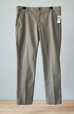 NEW Men's Izod Sports Flex Khaki Tan Pants Performance Stretch 34x30 Sport Golf