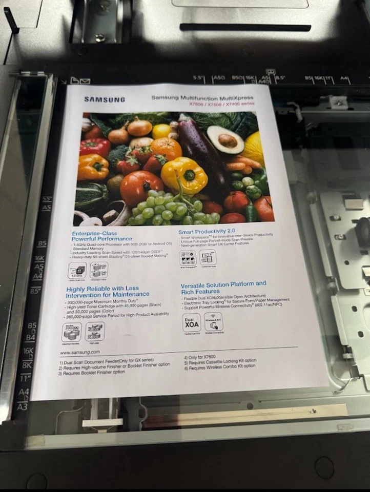 Samsung MultiXpress X7500LX A3 Farbdrucker Laserdrucker Multifunktion Duplex - Bild 2 von 4
