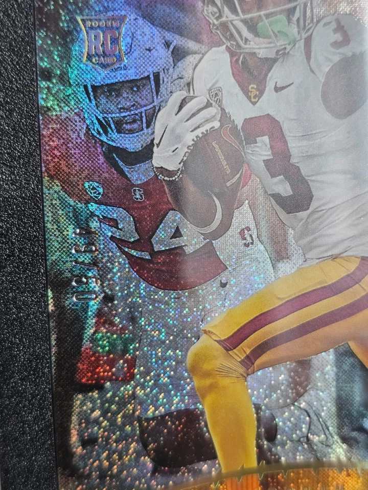 2023 Panini Luminance #107 Jordan Addison Orange /50 Gem Mint RC Vikings Trojan  - Image 2 of 3