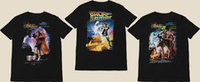 Image of Back to the Future Collection - Movie Poster inspired Unisex Black T-Shirts