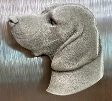 Vintage 1984 Rawcliffe Pewter German Shorthaired Pointer Dog Magnet