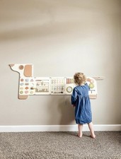 Kids Dog Themed Activity Wall busy board sensory toy