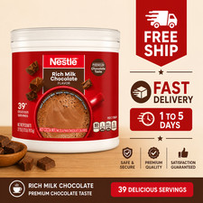 Nestle Hot Cocoa Rich Milk Chocolate Flavored Mix Powder, 27.7 oz, Can