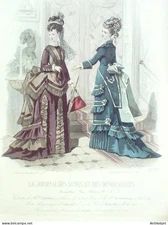J.Dames & Demoiselles 1866 Fashion Engraving # 1108 (Old Fashion Plate)