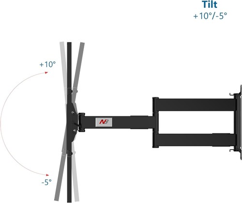 NB North Bayou Heavy Duty Wall Mount for Most 75”-110 inch TVs, Holds Up to 91 k - Picture 2 of 7