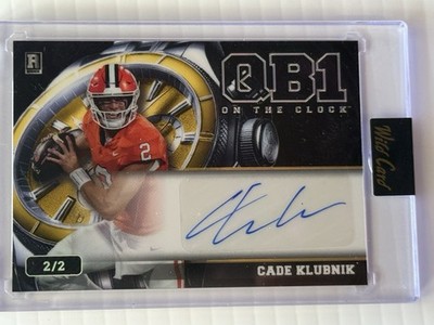 Cade Klubnik Autograph Rookie Case Hit🔥 2/2 Wild Card QB1 On The Clock 2026