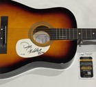 DON FELDER SIGNED SUNBURST ACOUSTIC GUITAR THE EAGLES JSA COA — photo 2