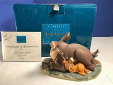 Disney WDCC MY LITTLE BAMBI Bambi and Mother 1204799 w/Box & COA Signed
