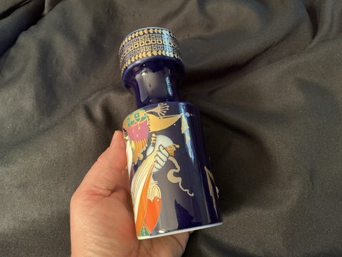 Rosenthal Germany Bjorn Wiinblad COBALT GOLD ARABIAN NIGHTS 6 3/8” Candle Holder - Picture 4 of 10