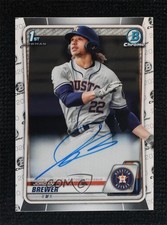2020 Bowman Chrome Prospect Auto Jordan Brewer #CPA-JBR Auto 4f5