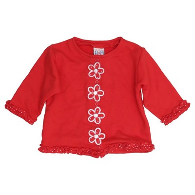 H&M, Strickjacke, Mädchen, Größe: 68, Rot, Baumwolle, Einfarbig #Eke