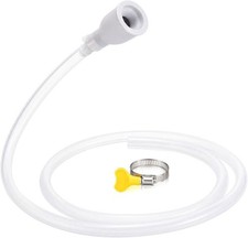 1 Set Sink Hose for Faucet with Faucet Adapter and Clamp Flexible Silicone