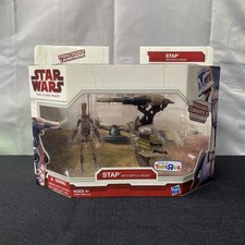 New 2009 Star Wars The Clone Wars Stap with Battle Droid Toys R Us Exclusive