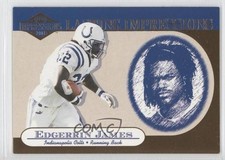2001 Pacific Impressions Lasting Impressions Edgerrin James #8 HOF 0f8