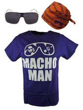 Macho Man Randy Savage Purple Orange Boys Kids Youth Costume