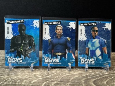 2025 UD THE BOYS TEAM SUPES COMPOUND V /399 HOMELANDER, BLACK NOIR, & A-TRAIN SP