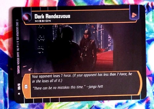2002 Star Wars TCG Attack Of The Clones Foil #10 Dark Rendezvous - Picture 1 of 2
