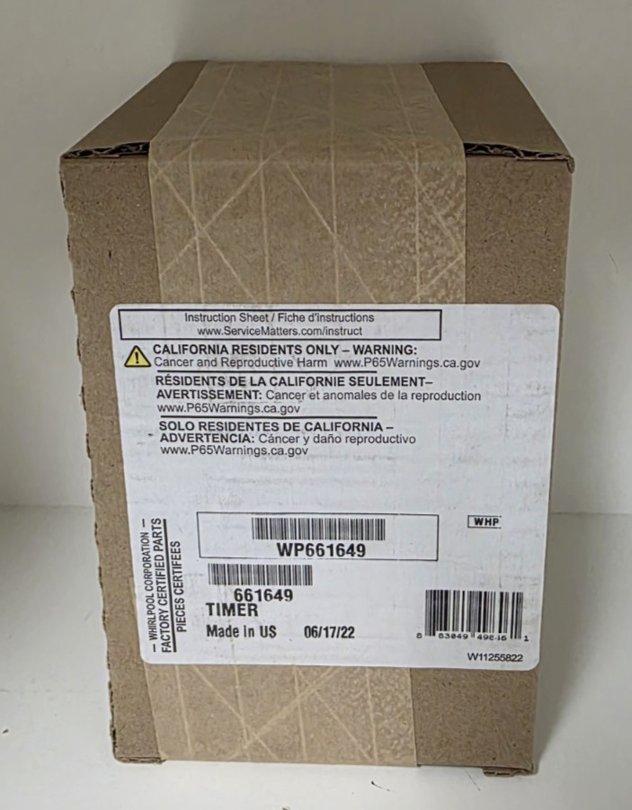 Genuine OEM Whirlpool Washer Timer WP661649 New