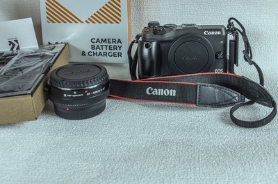 Canon EOS M6 , schwarz-Body - gebraucht
