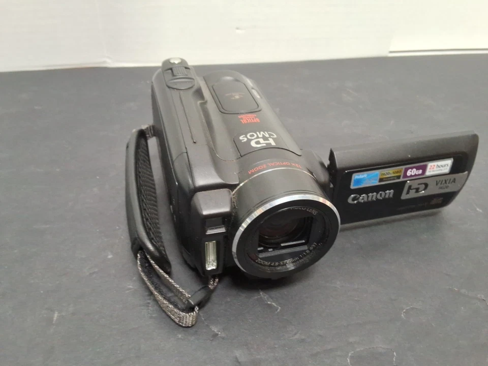 Canon VIXIA HG20 Handheld Camcorder - body only - NO BATTERY - WORKING w/adapter - Image 3 of 4