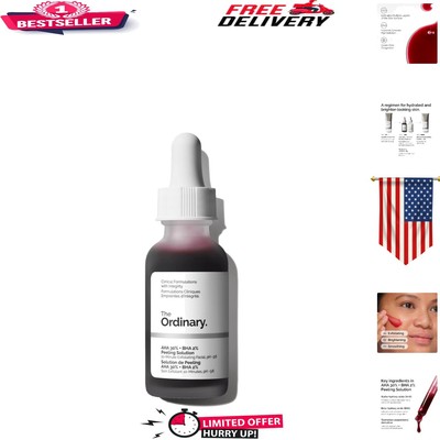 AHA 30% + BHA 2% Peeling Solution - Brightening Exfoliant for All Skin Types
