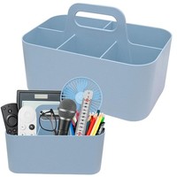BüRo Organizer Aufbewahrungsbox Kunststoff Caddy 5 FäCher Blau 24X15X11,2 Cm