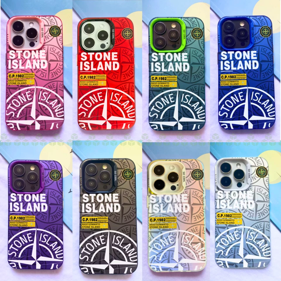 SO COOL Coque iPhone Stone Island Neuve – X XS XR 11 12 13 14 15 16 17 Plus Pro Max Air