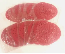 SEALED Hospeco Health Gards CHERRY 03901 Vinyl Urinal Screens RED 12 ct(K15)