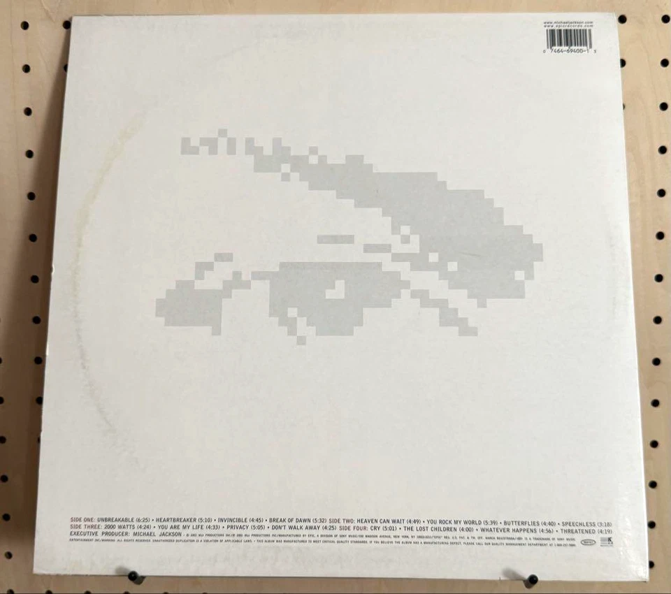 Michael Jackson Invincible 2001 US Original 2LP Vinyl Notorious B.I.G. Rare MJ - Image 2 of 4