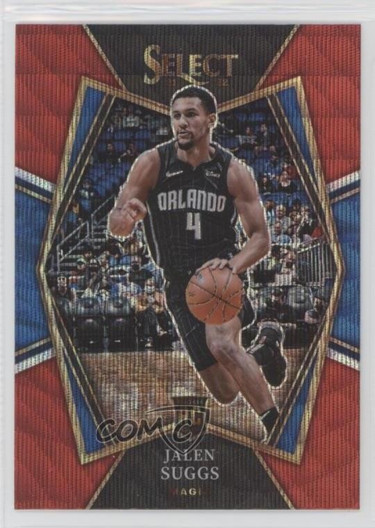 2021-22 Panini Select Premier Level Red Wave Prizm Jalen Suggs #102 1u6