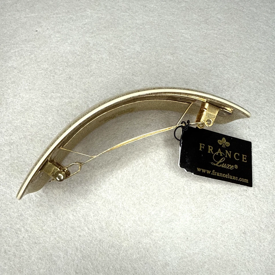 France Luxe Rectangle Volume Barrette - Gold Sparkle (NEW) - Image 2 of 3