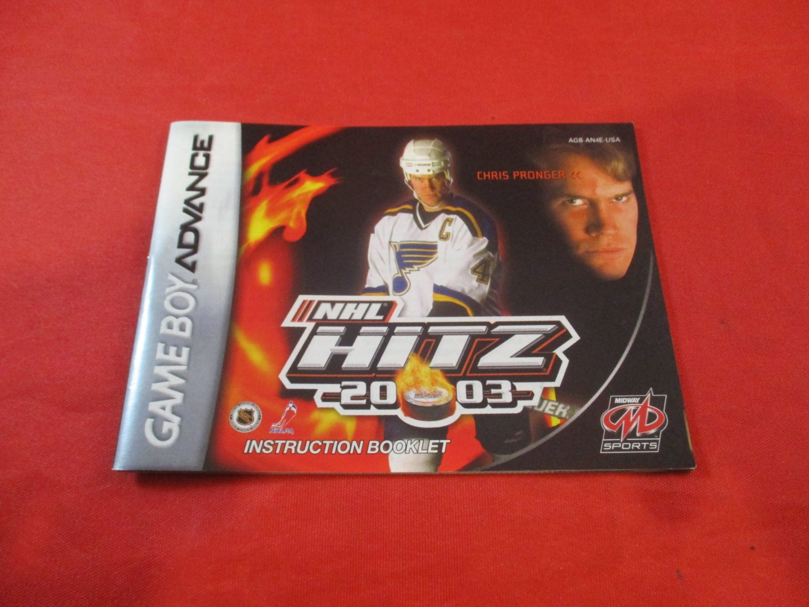 NHL Hitz 2003 Nintendo Game Boy Advance Instruction Manual Booklet ONLY