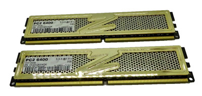 OCZ 4GB (2x2GB) DDR2 PC2 6400 5-5-5 @1.9-v OCZ2G8004GK #R2919
