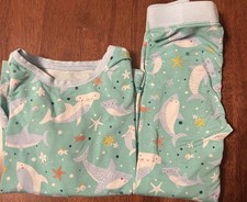 Little Sleepies Sea life 2 Piece Long Sleeve Pajamas 18-24 Months