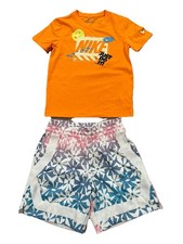 Nike Grade School Boys T-shirt And Shorts Set Size 7 S 