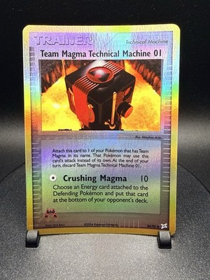 Team Magma Technical Machine 01 84/95 Pokémon Team Magma vs Team Aqua Reverse