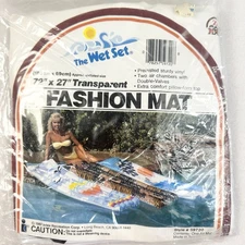 INTEX THE WET SET Vintage 1987 Inflatable Pool Float Fashion Mat Lounge *NEW*